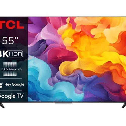 4K TV TCL 55V6B 55" Google TV – børstet titanium