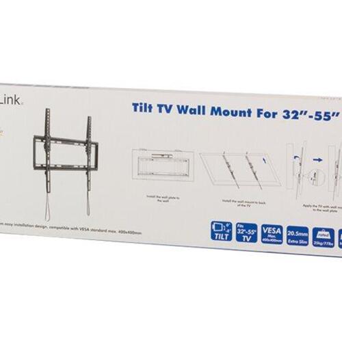 TV vægbeslag til fladskærm 32–55" – LogiLink