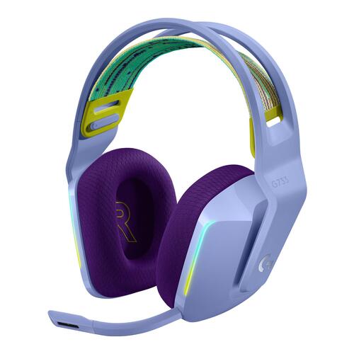 Gaming headset Logitech G733 LIGHTSPEED – trådløst, RGB, lilla