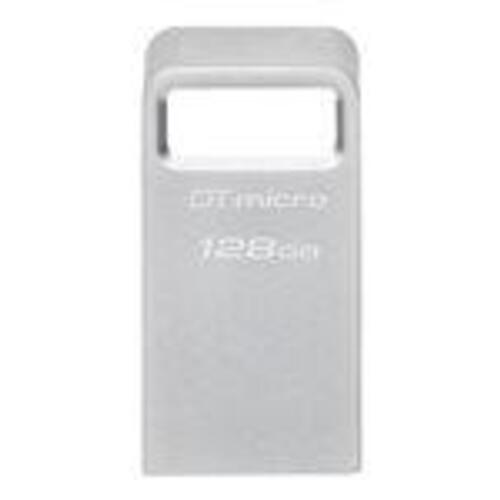 USB stik Kingston DataTraveler Micro 128 GB USB 3.2 Gen 1 – Sølv