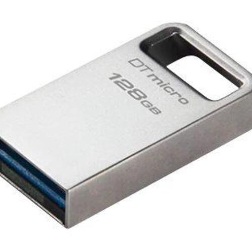 USB stik Kingston DataTraveler Micro 128 GB USB 3.2 Gen 1 – Sølv