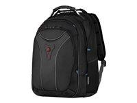 Rygsæk til laptop 17" – Wenger Carbon, sort polyester