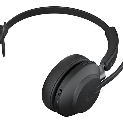Trådløst headset Jabra Evolve2 65 MS Mono – sort (USB-A)