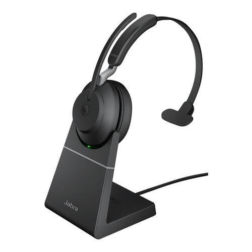 Trådløst headset Jabra Evolve2 65 MS Mono – sort (USB-A)