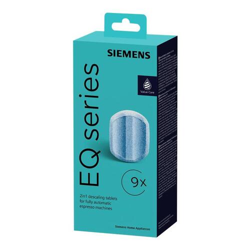 Afkalkningstabletter Siemens TZ80032A – til kaffemaskine (9 stk.)