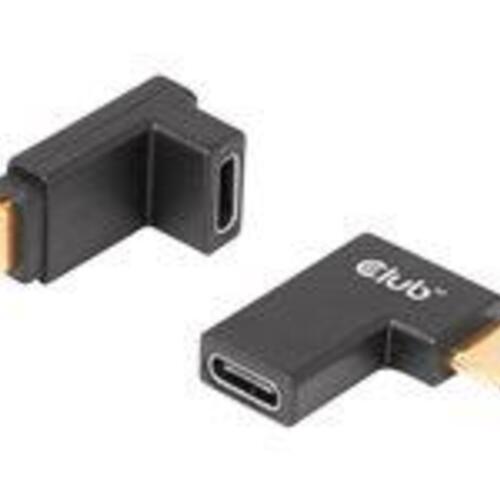 USB-C vinkeladapter sæt – Club 3D CAC-1528, USB 3.2 Gen 2, sort