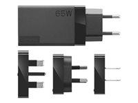 USB-C oplader 65 W - Lenovo rejseadapter billede