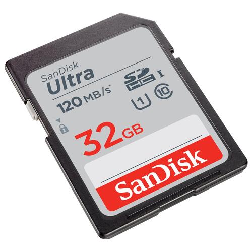 Hukommelseskort SanDisk Ultra SDHC 32 GB 120 MB/s