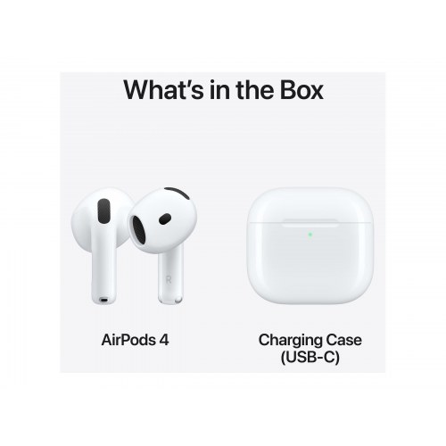 Trådløse høretelefoner Apple AirPods 4 (2024) - hvid