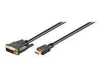 HDMI til DVI-D kabel 1,5 m – Goobay (sort)
