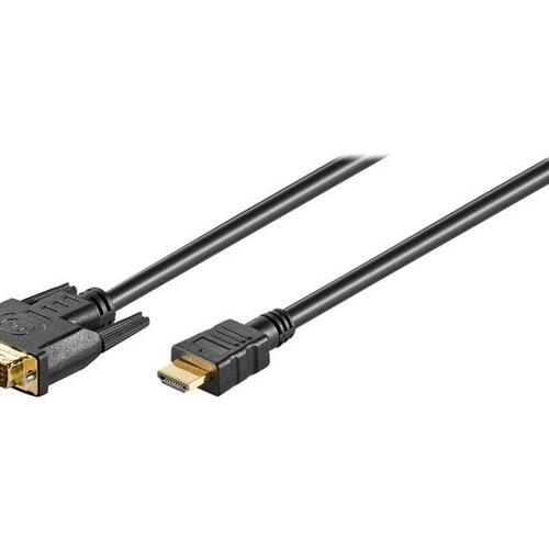 HDMI til DVI-D kabel 1,5 m – Goobay (sort)