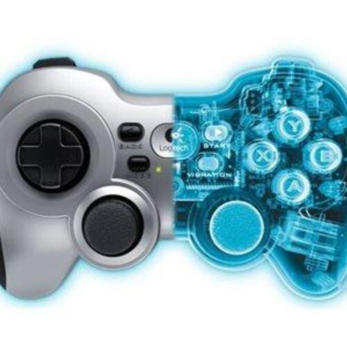 Spilcontroller Logitech Wireless Gamepad F710 – trådløs 2,4 GHz – sort/hvid