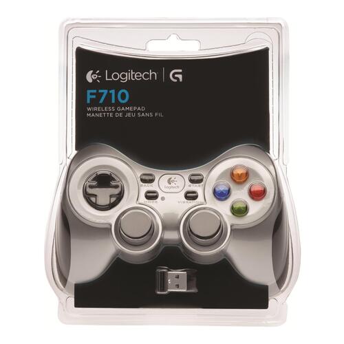 Spilcontroller Logitech Wireless Gamepad F710 – trådløs 2,4 GHz – sort/hvid