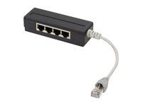 Netværkssplitter RJ-45 15 cm afskærmet - LogiLink, sort billede