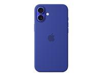 Mobilcover Apple iPhone 16 Plus - ultramarineblå silikon med MagSafe billede