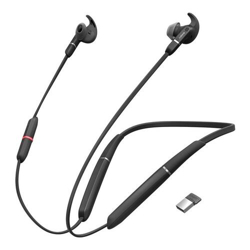 Trådløse in-ear høretelefoner Jabra Evolve 65e MS – sort