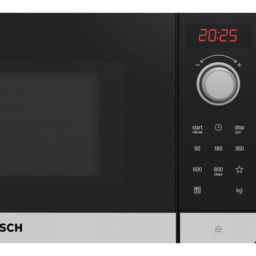 Mikrobølgeovn Bosch Serie 2 FFL023MS2 – 20 l, 800 W, rustfrit stål