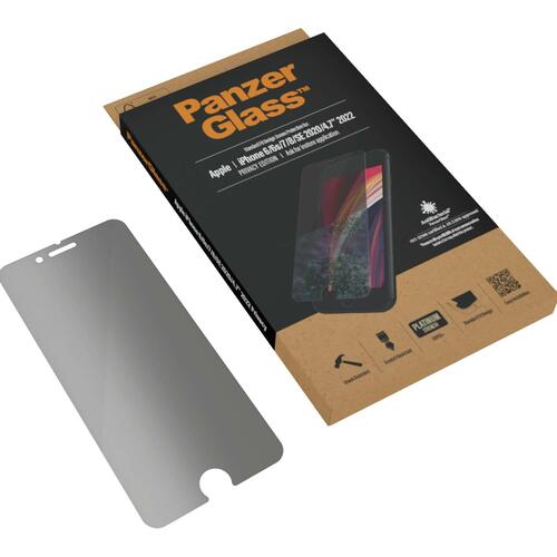 Skærmbeskyttelse PanzerGlass Privacy til iPhone 6/6s/7/8/SE (2. gen) – krystalklar