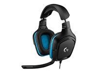 Gaming headset Logitech G432 – kablet 7.1 surround, sort