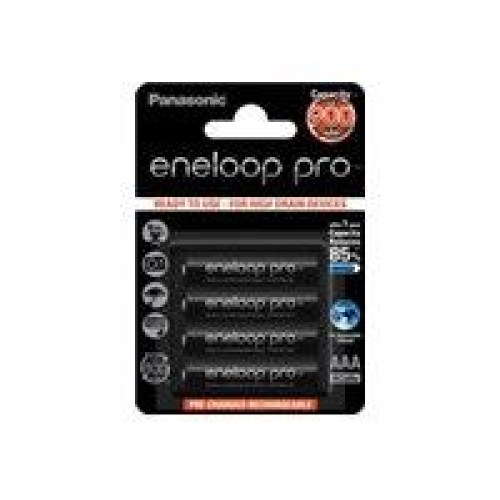 Genopladelige AAA batterier Panasonic eneloop pro 900 mAh - 4 stk.