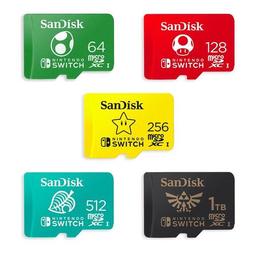 Hukommelseskort SanDisk Nintendo Switch microSDXC 256 GB UHS‑I U3