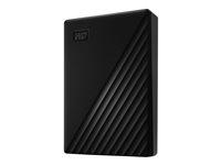 Ekstern harddisk Western Digital My Passport 5 TB USB 3.2 Gen 1 (sort)