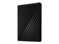 Ekstern harddisk Western Digital My Passport 2 TB USB 3.2 Gen 1 (sort)