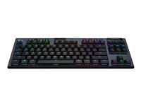 Gaming tastatur Logitech G915 TKL trådløs mekanisk RGB (Nordisk, kulsort)