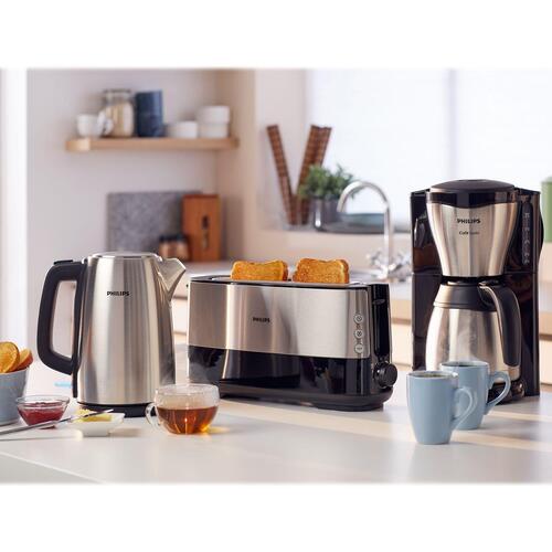 Kaffemaskine Philips Café Gaia HD7548, 1,2 l, metal/sort