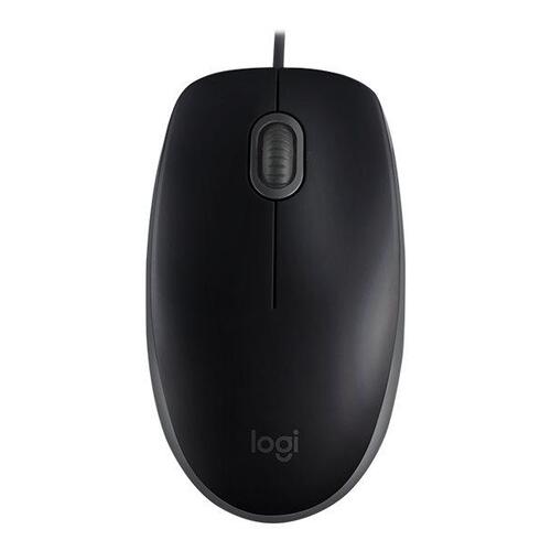 Computer mus Logitech B110 Silent, optisk, kablet, sort