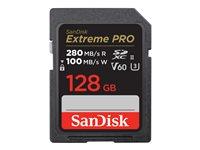 Hukommelseskort SDXC UHS?II - SanDisk Extreme Pro 128 GB 280 MB/s