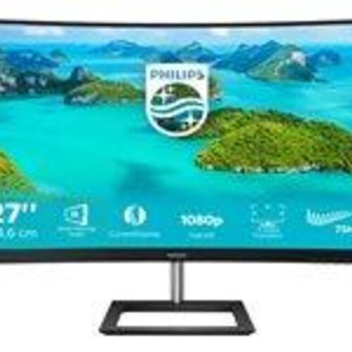 Skærm 27" Philips E-line 272E1CA – buet Full HD VA, 75 Hz