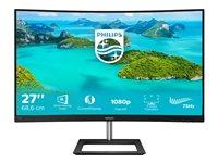 Skærm 27" Philips E-line 272E1CA – buet Full HD VA, 75 Hz