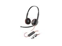 Headset med ledning USB-C - Poly Blackwire 3220 (sort) billede