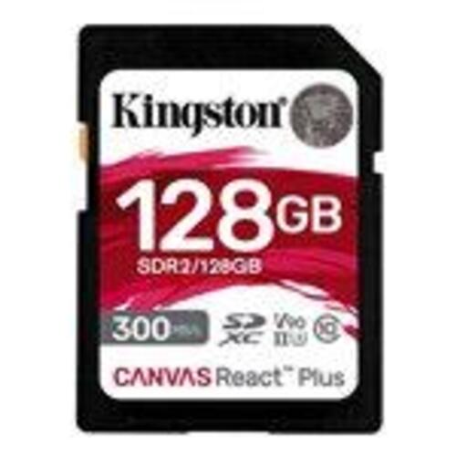 SD-kort Kingston Canvas React Plus SDXC UHS-II 128 GB – 300 MB/s