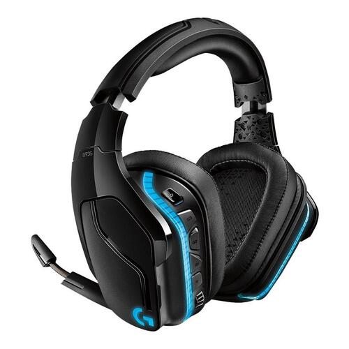 Gaming headset Logitech G935 trådløst – sort/blå
