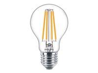 LED pære E27 – Philips filament 10,5 W (100 W) 2700K, 1.521 lm, klar