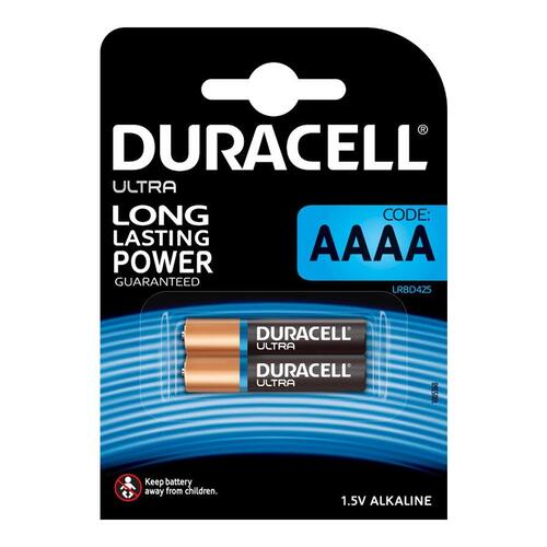 Batterier AAAA Duracell Ultra – alkalisk, 2‑pak