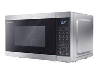 Mikrobølgeovn med grill – Sharp YC-MG02E-S, 20 l, 800 W