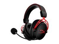 Gaming headset HyperX Cloud Alpha trådløs – sort/rød