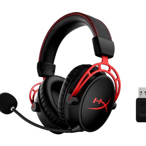 Gaming headset HyperX Cloud Alpha trådløs – sort/rød