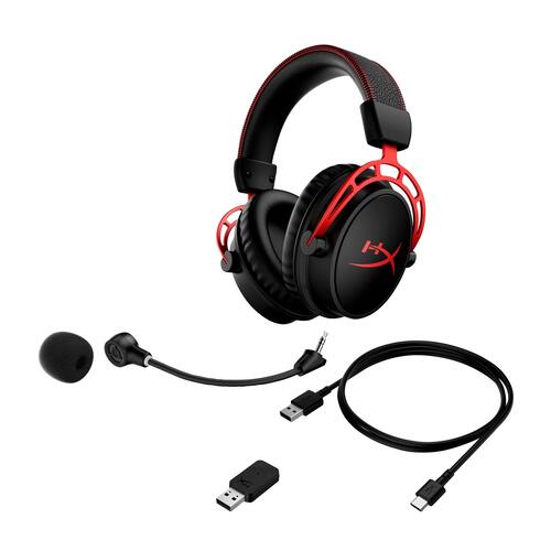 Gaming headset HyperX Cloud Alpha trådløs – sort/rød