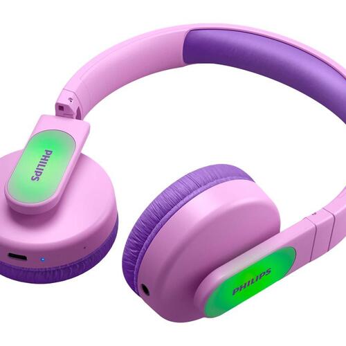 Hovedtelefoner til børn Philips Kids TAK4206PK – trådløse og kablede – pink