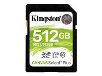 Hukommelseskort SDXC 512 GB – Kingston Canvas Select Plus 100 MB/s