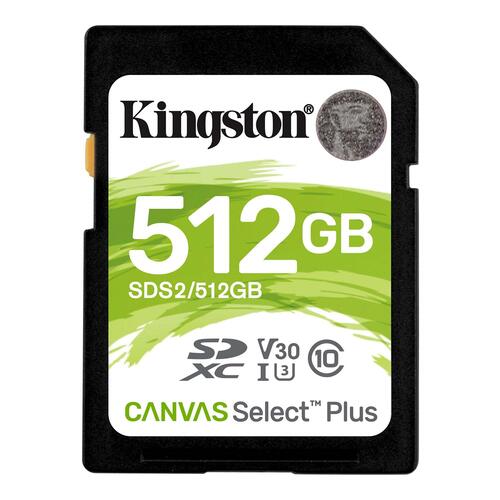 Hukommelseskort SDXC 512 GB – Kingston Canvas Select Plus 100 MB/s
