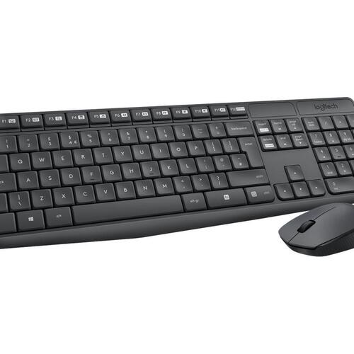 Trådløst tastatur og mus Logitech MK235 – Pan Nordic