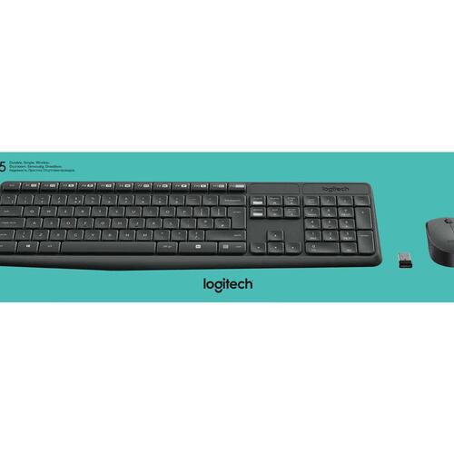 Trådløst tastatur og mus Logitech MK235 – Pan Nordic