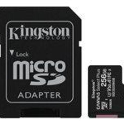 Hukommelseskort Kingston Canvas Select Plus microSDXC 256 GB 100 MB/s