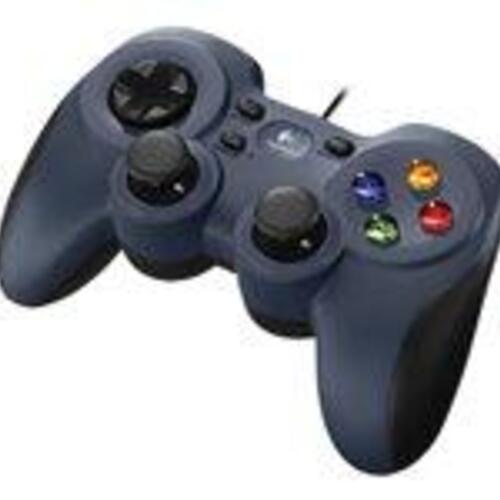 Gamepad til PC Logitech F310 – kablet, sort/blå