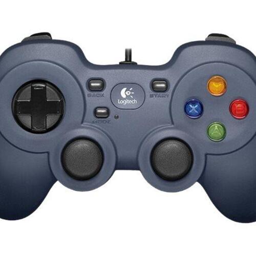 Gamepad til PC Logitech F310 – kablet, sort/blå